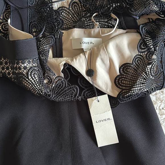 LOVER The Label Bonded Pencil Dress in Black MSRP $535 - Picture 9 of 10